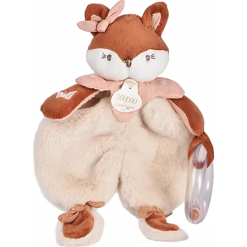 Doudou et Compagnie Mina Schmusetuch mit Rassel 18cm