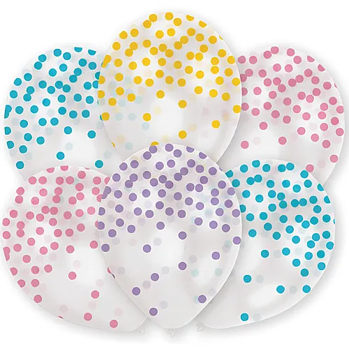 Amscan Ballone Konfetti Pastell (6Teile)