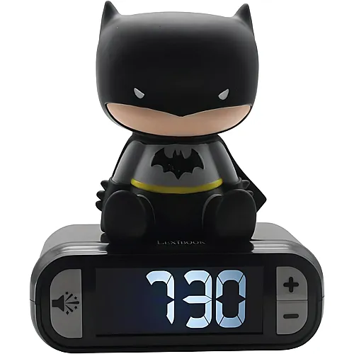 Lexibook Batman Wecker mit 3D Nachtlicht-Figur und besonderen Klingeltnen