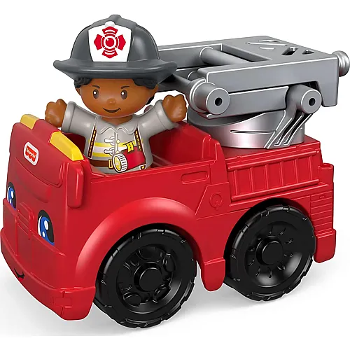 Feuerwehrmann und Feuerwehrauto