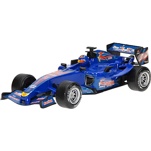 F1-Rennwagen mit Licht & Sound Blau
