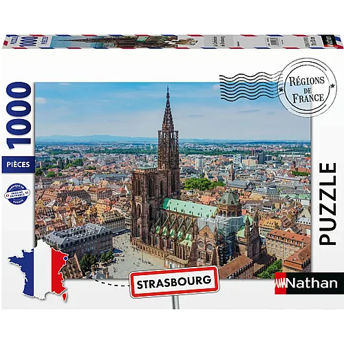 Nathan Puzzle R�gion de France Kathedrale von Strassburg - 1000 Teile