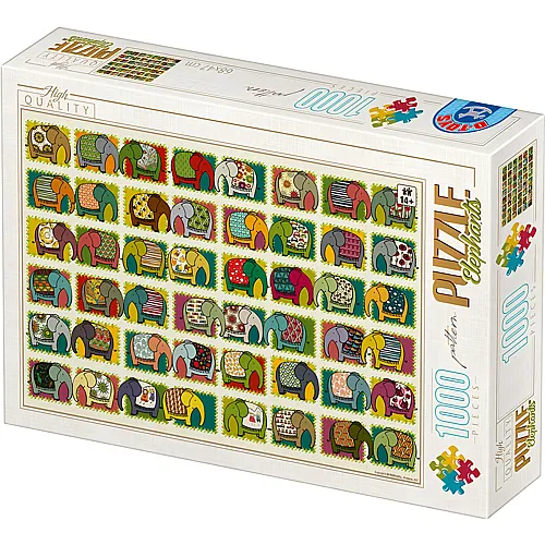 Muster:  Elephanten 1000Teile
