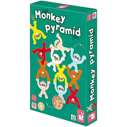 Janod Spiele Affen Pyramide