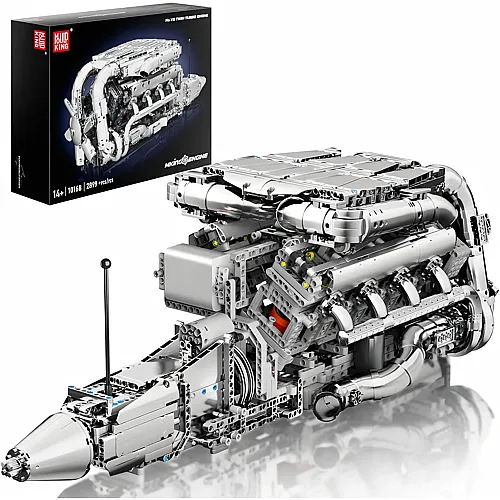 Mould King Engines V8 Twin-Turbo Motor 10168
