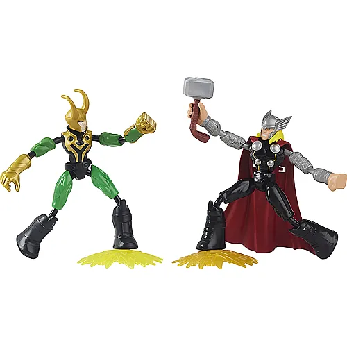 Hasbro Avengers Bend & Flex Thor vs. Loki (15cm)