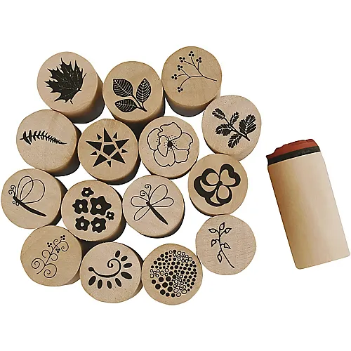 Creativ Company Deko- Stempeln Blumen und Bl�tter, 15 Stk.