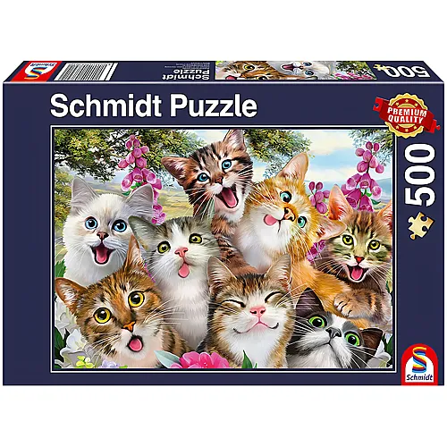 Schmidt Puzzle Katzen Selfie (500Teile)