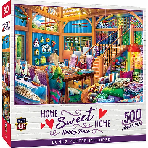 Master Pieces Puzzle Home Sweet Home Zeit f�r Hobbies - 500 Teile