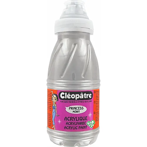 Cleopatre Princess Merit - Acrylfarbe 250ml Metallic-silber