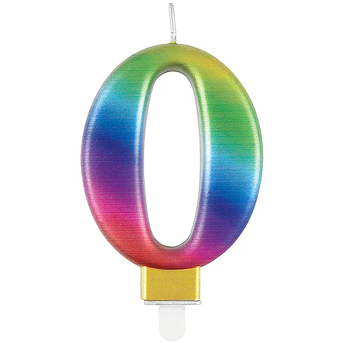 Unique Regenbogenkerze 0