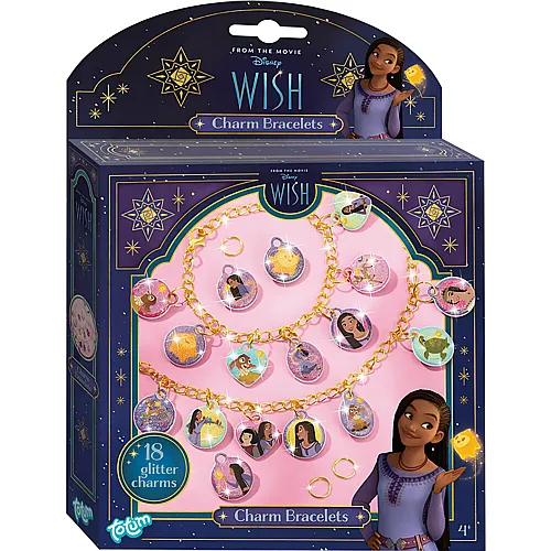 Disney Wish  Glitzerarmb�nder mit Anh�ngern