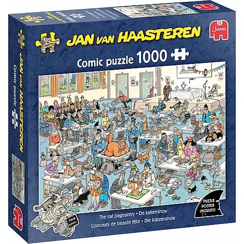 Jumbo Puzzle Jan van Haasteren Die Katzenshow (1000Teile)