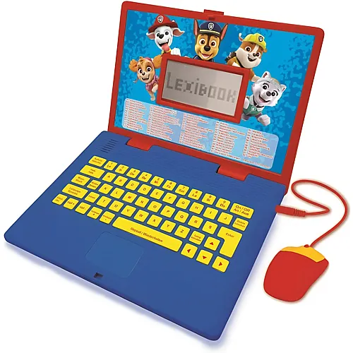 Lexibook Paw Patrol Zweisprachiger pdagogischer Laptop (DE/EN)