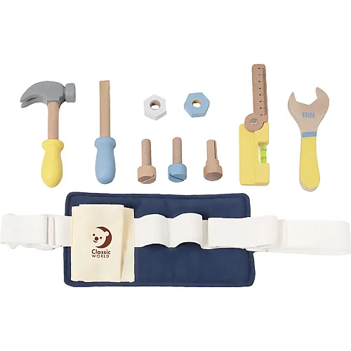 Classic World Werkzeugg�rtel aus Holz, 10 Stk.