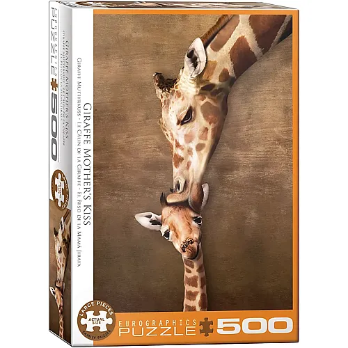 Giraffe Mother's Kiss - 500 Teile