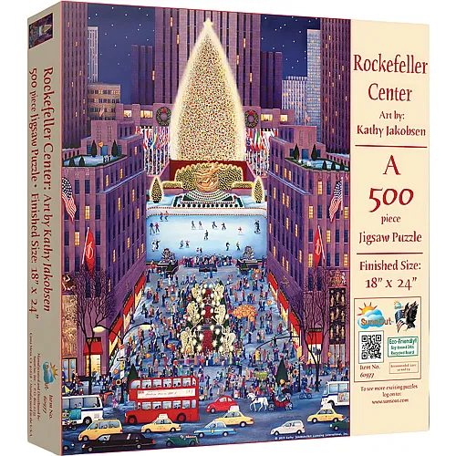 SunsOut Puzzle Kathy Jakobsen Rockerfeller Center (500Teile)