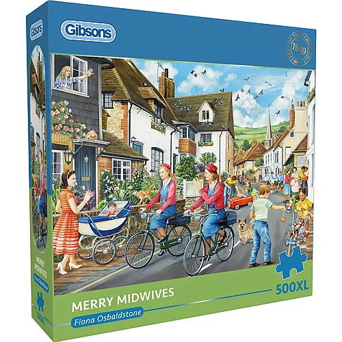 Gibsons Puzzle Fiona Osbaldstone Fr�hliche Hebammen - 500 Teile