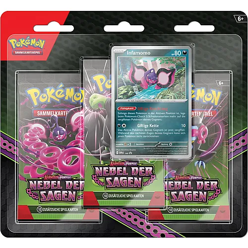 Pok�mon TCG Pok�mon Nebel der Sagen - 3er Boosterpack-Blister - Deutsch