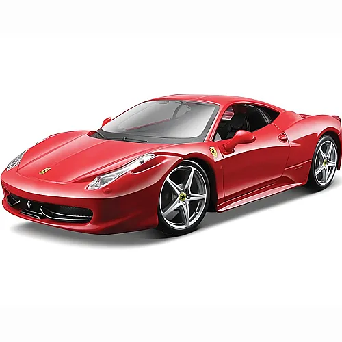 Bburago 1:24 Race & Play Ferrari 458 Italia Rot