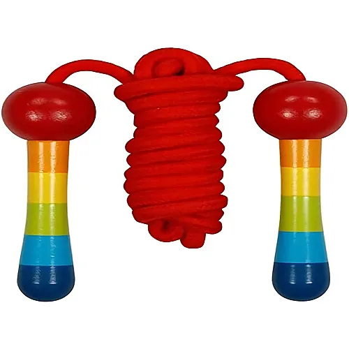 Goki Holzspringseil Regenbogen (200cm)