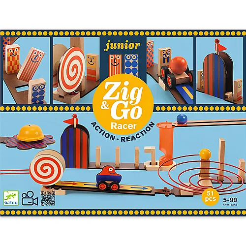 Kettenreaktionsspiel Zig & Go Junior 51Teile