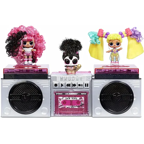 MGA L.O.L. Surprise! 567080E7C Remix Pets - Sammlerst�ck- 9 �berraschungen mit echtem Haar, Accessoires & �berraschungs-Songtexten