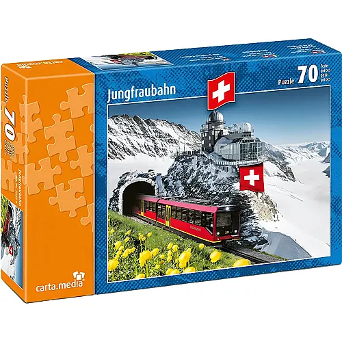 carta media Puzzle Jungfrau Bahn (70Teile)