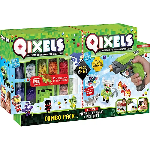 Asmodee Qixels Combo Pixtolet + Mega Recharge - Fran�ais