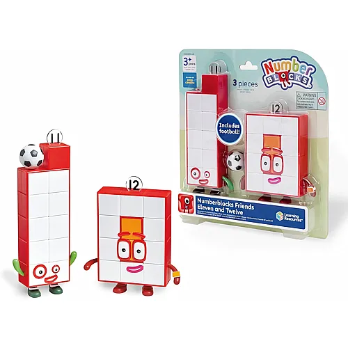 Learning Resources Numberblocks Elf und Zw�lf Figurenset, Lernspielzeug, Mathe, Z�hlen, Fantasievolles Spiel, CBeebies