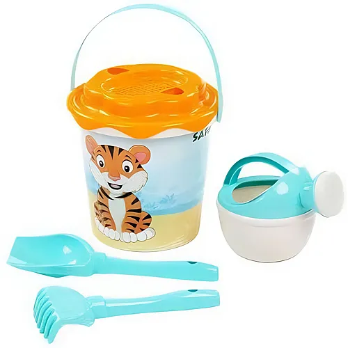 Cavallino Toys Safari XL Eimerset mit Gie�kanne Blau - 5 Teile