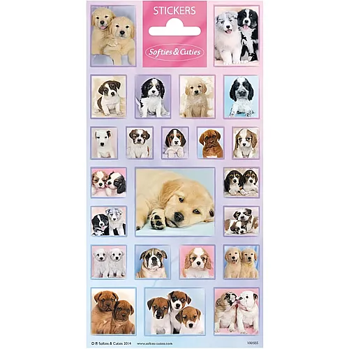 Totum Stickers Aufkleberbogen Cutie Puppies