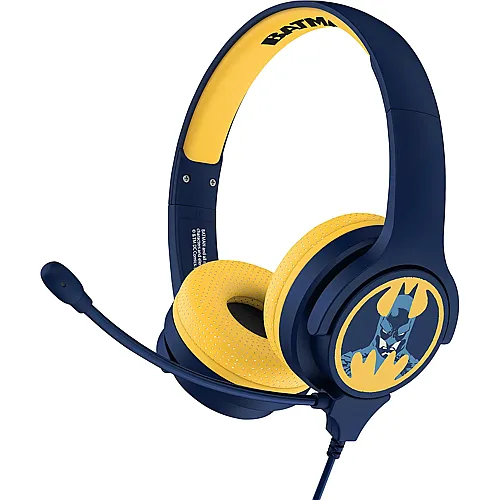 OTL Technologies Batman interaktiver Kopfh�rer, mit Mikorfon & Kabel, f�r Kinder (offizielles Lizenzprodukt), , Kinder
