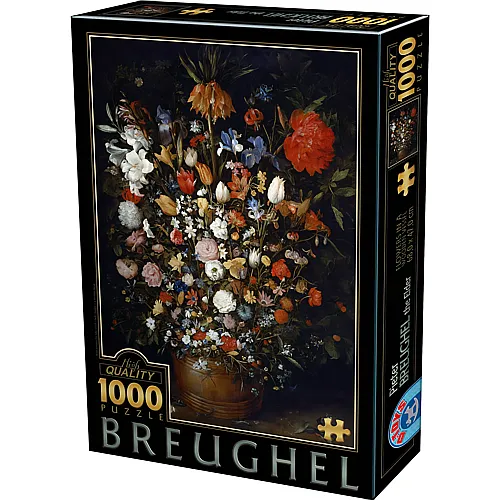 Blumen in einer Holzschale 1000Teile