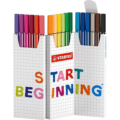 Stabilo pen 68 Zick Zack - 18 Teile