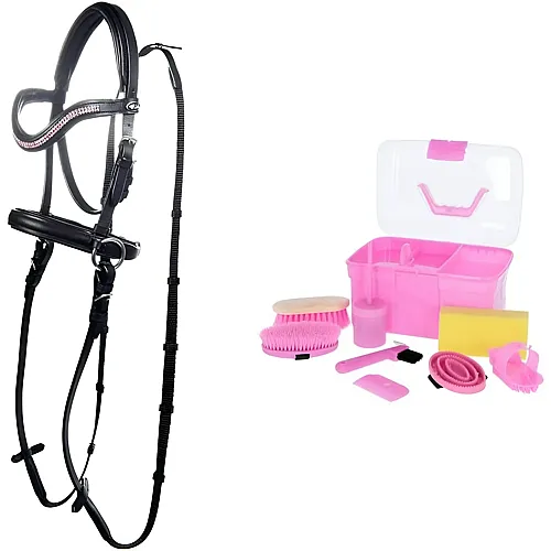 HKM Kids Hobby Horsing Gebisslose Trense Funny Horses