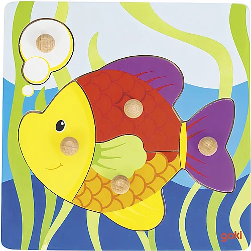 Goki Steckpuzzle Fisch (5Teile)