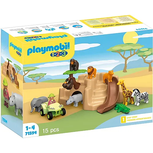 PLAYMOBIL 1.2.3 Wildtier Abenteuer 71594