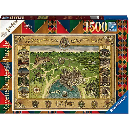 Ravensburger Puzzle Harry Potter Hogwarts Karte (1500Teile)