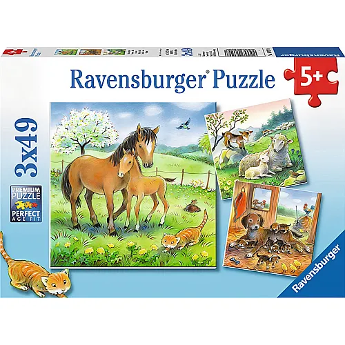 Ravensburger Puzzle Kuschelzeit (3x49)