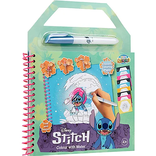 Stitch Malbuch mit Wasserstift