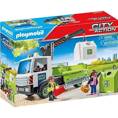 PLAYMOBIL City Action Altglas-LKW mit Container (71431)