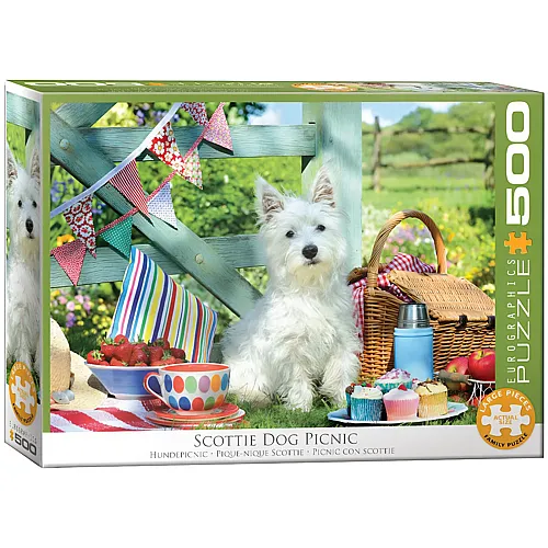 Hunde Picknick - 500 Teile