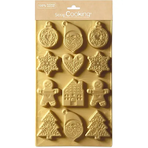 ScrapCooking Silikonform Weihnachtskekse