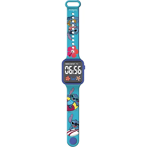Digitaluhr, 12-Stunden- oder 24-Stunden-Anzeige Blau