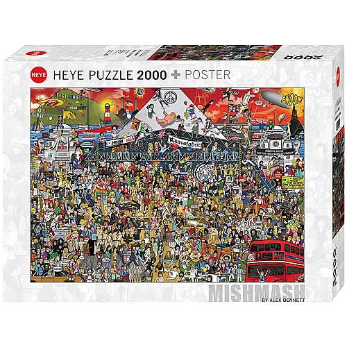 HEYE Puzzle British Music History (2000Teile)