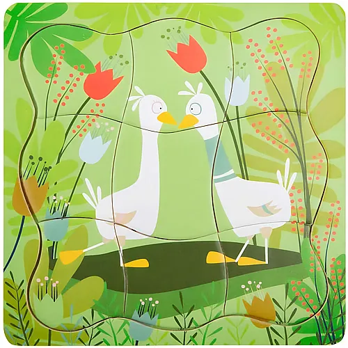 small foot Schichtenpuzzle Entenp�rchen