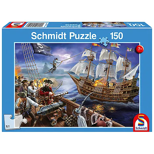 Schmidt Puzzle Abenteuer mit den Piraten (150Teile)