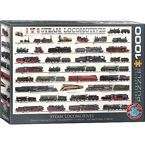 Eurographics Puzzle Dampf-Lokomotiven - 1000 Teile