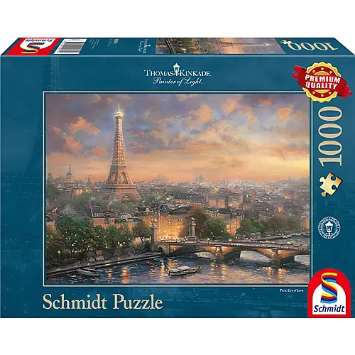Schmidt Puzzle Thomas Kinkade Paris, Stadt der Liebe (1000Teile)